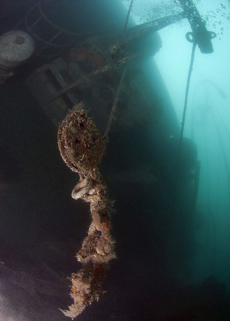 Shipwreck PR-38 Tunj, underwater photo 